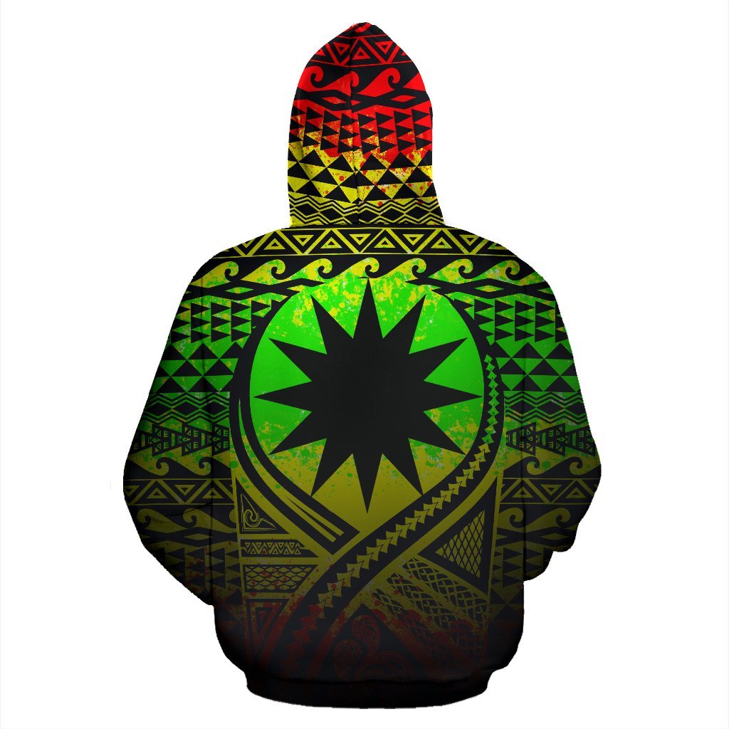 Nauru All Over Hoodie Lift up Reggae - Polynesian Pride
