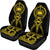 Samoa Car Seat Covers - Samoa Coat Of Arms Polynesian Tribal Yellow - Polynesian Pride