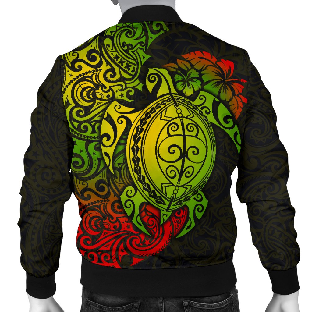 Polynesian Hawaii Bomber Jacket (Men) - Polynesian Turtle - Polynesian Pride