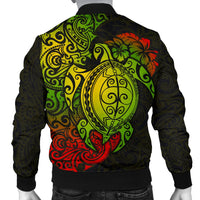 Polynesian Hawaii Bomber Jacket (Men) - Polynesian Turtle - Polynesian Pride