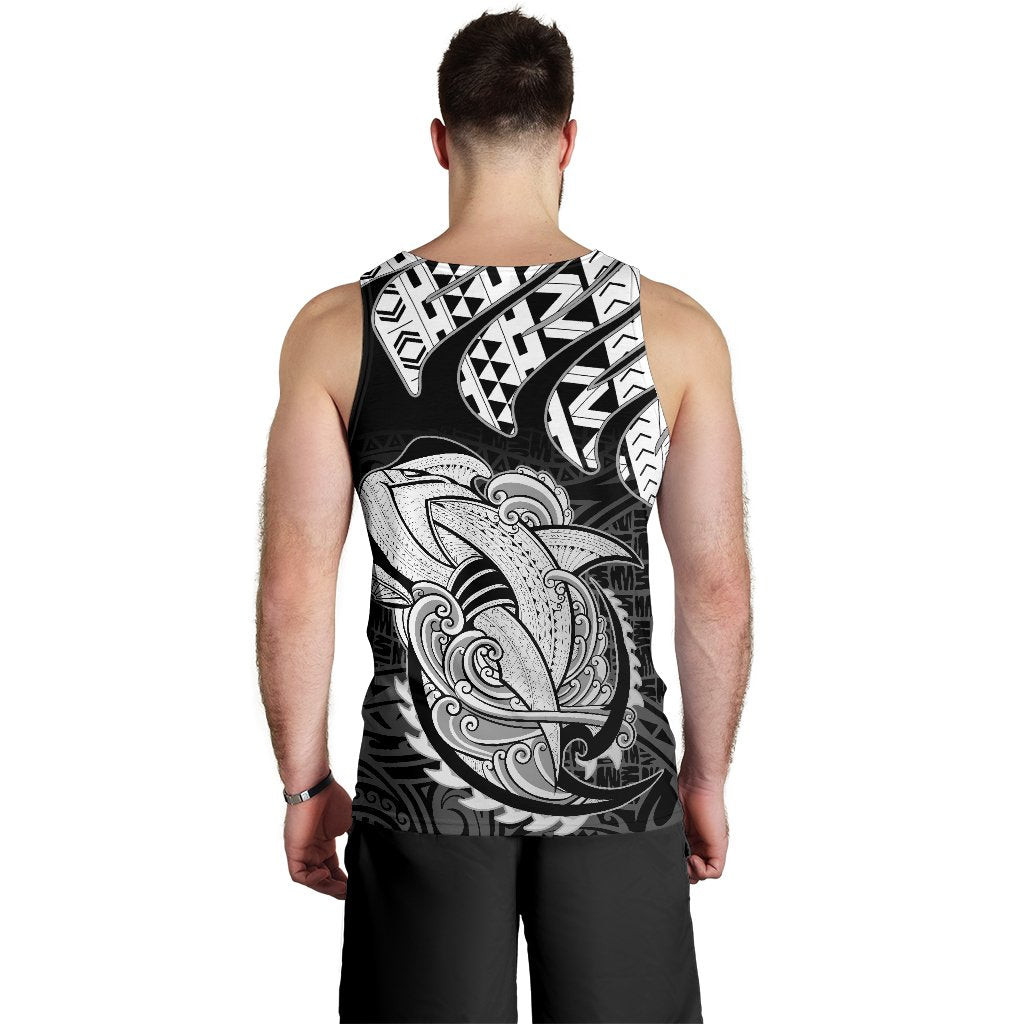 Hawaii Polynesian Aumakua Hammerhead Shark T Shirt Cloud Style White - Polynesian Pride