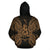 Vanuatu Polynesian ll Over Hoodie Map Gold - Polynesian Pride
