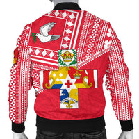 Mate Ma'a Tonga Men Bomber Jacket Coat Of Arms - Polynesian Pride