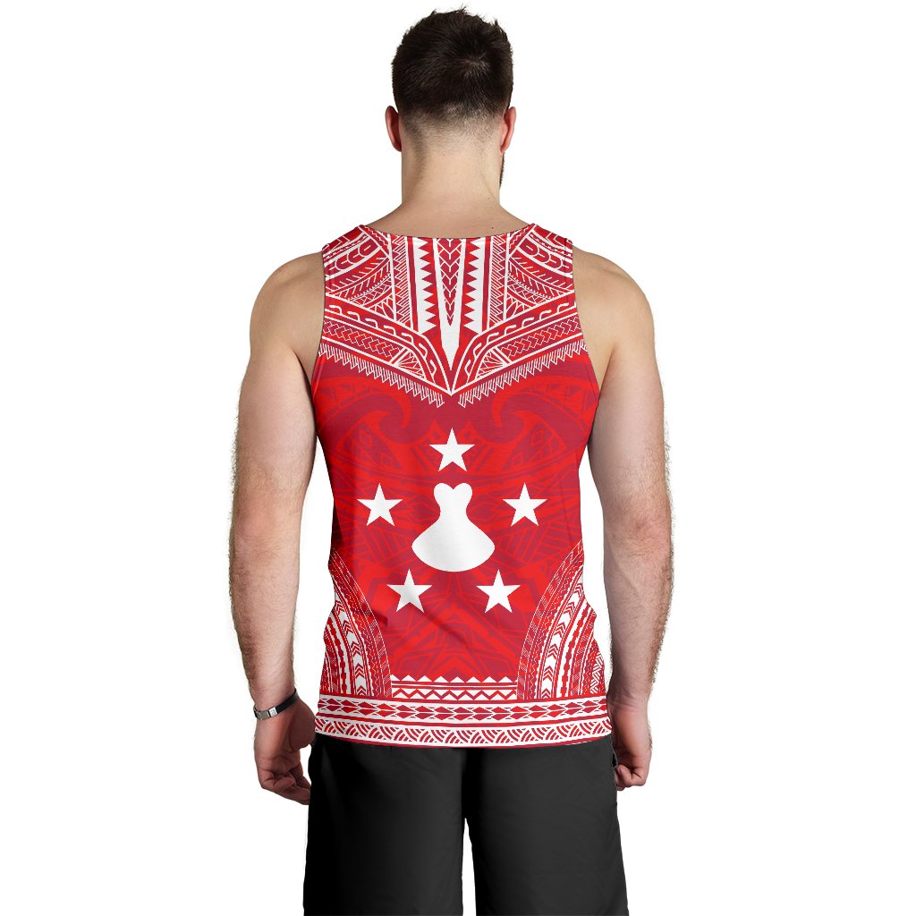 Austral Islands Men's Tank Top - Polynesian Chief Flag Version - Polynesian Pride