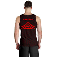 Hawaii Mauna Kea Polynesian Men's Tank Top Red - Polynesian Pride