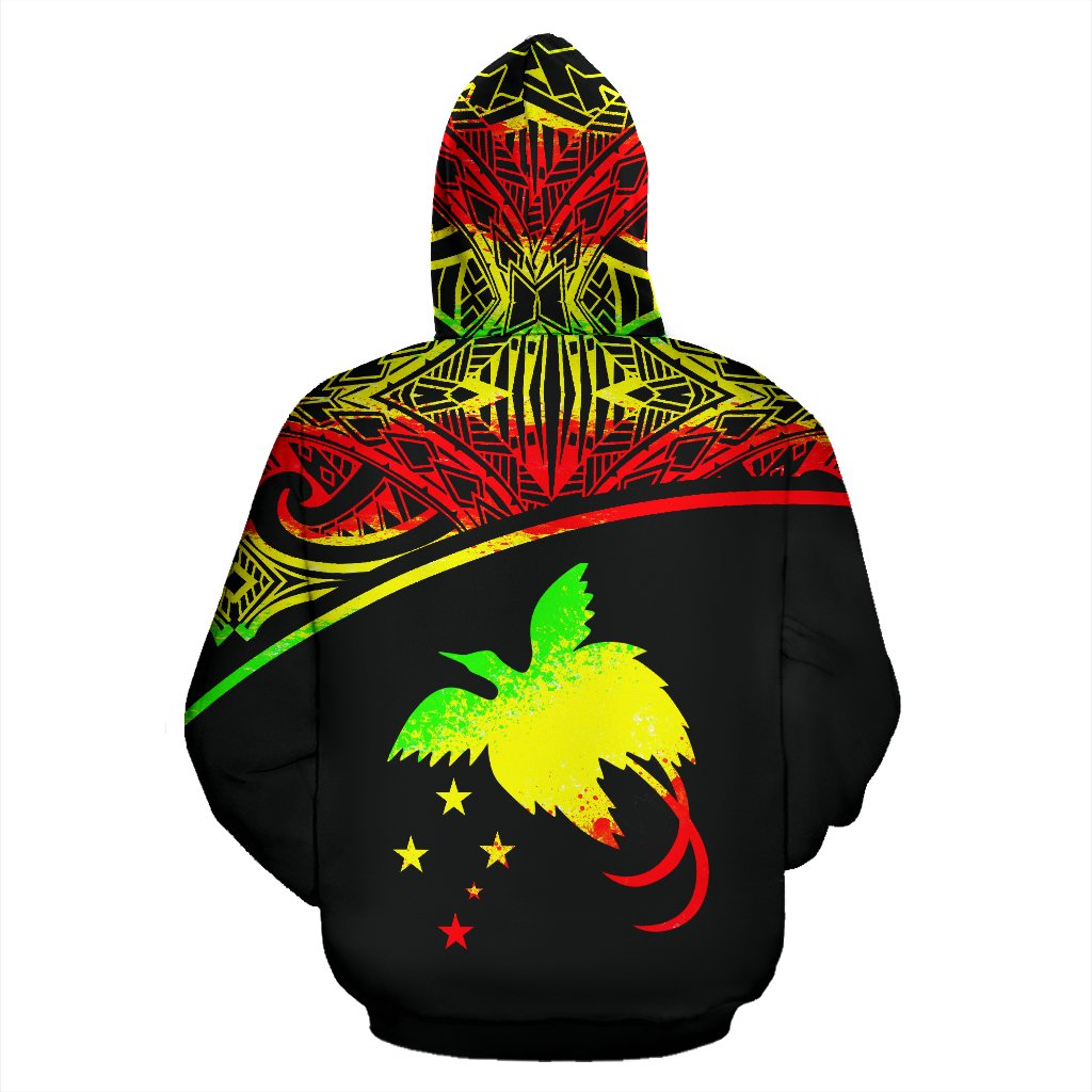 Papua New Guinea Polynesian ll Over Hoodie Reggae Curve - Polynesian Pride