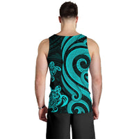 Chuuk Micronesian Men Tank Top - Turquoise Tentacle Turtle - Polynesian Pride