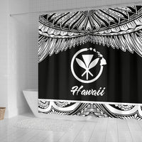 Hawaii Polynesian Shower Curtain - Hawaii Pride White Version - Polynesian Pride
