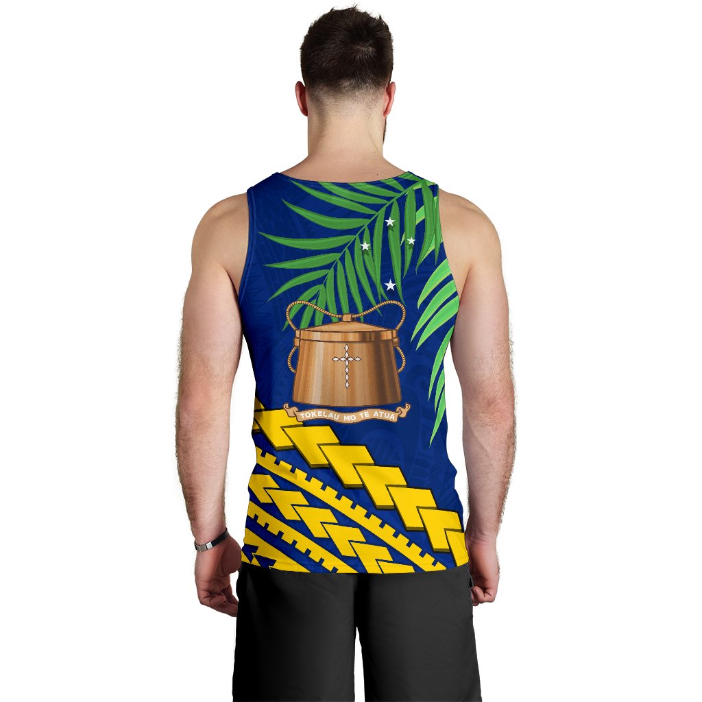 Tokelau Rugby Men Tank Top Coconut Leaves - Polynesian Pride