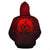 Vanuatu All Over Hoodie Lift up Red - Polynesian Pride