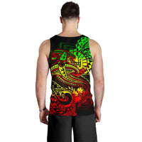 Tahiti Men's Tank Top - Reggae Shark Polynesian Tattoo - Polynesian Pride