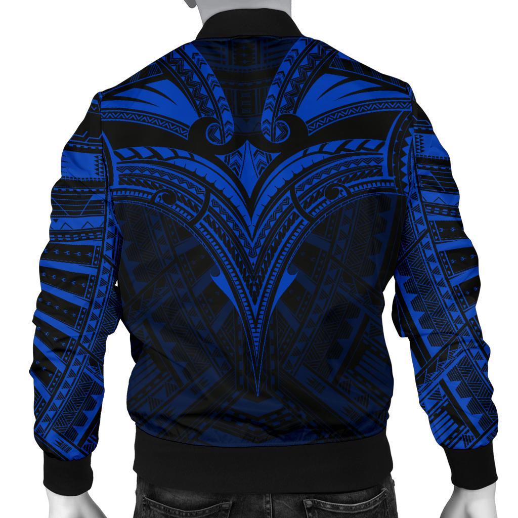Micronesia Tattoo Men's Bomber Jacket (Blue) - Polynesian Pride
