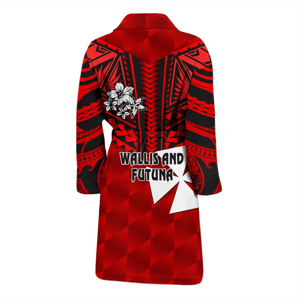 Wallis and Futuna Rugby Men's Bath Robe Sporty Vibes - Polynesian Pride