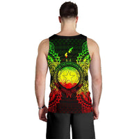 Northern Mariana Islands Polynesian Men Tank Top Map Reggae - Polynesian Pride