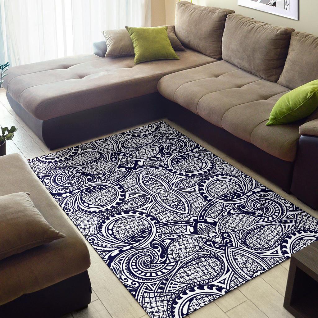 Polynesian Blue Dark Area Rug - Polynesian Pride