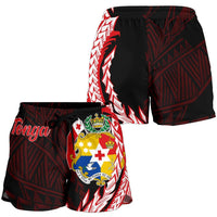Tonga Women's Shorts - Wings Style Women Black - Polynesian Pride