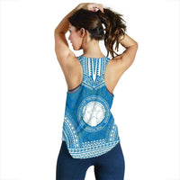 Northern Mariana Islands Women's Racerback Tank - Polynesian Chief Flag Version - Polynesian Pride