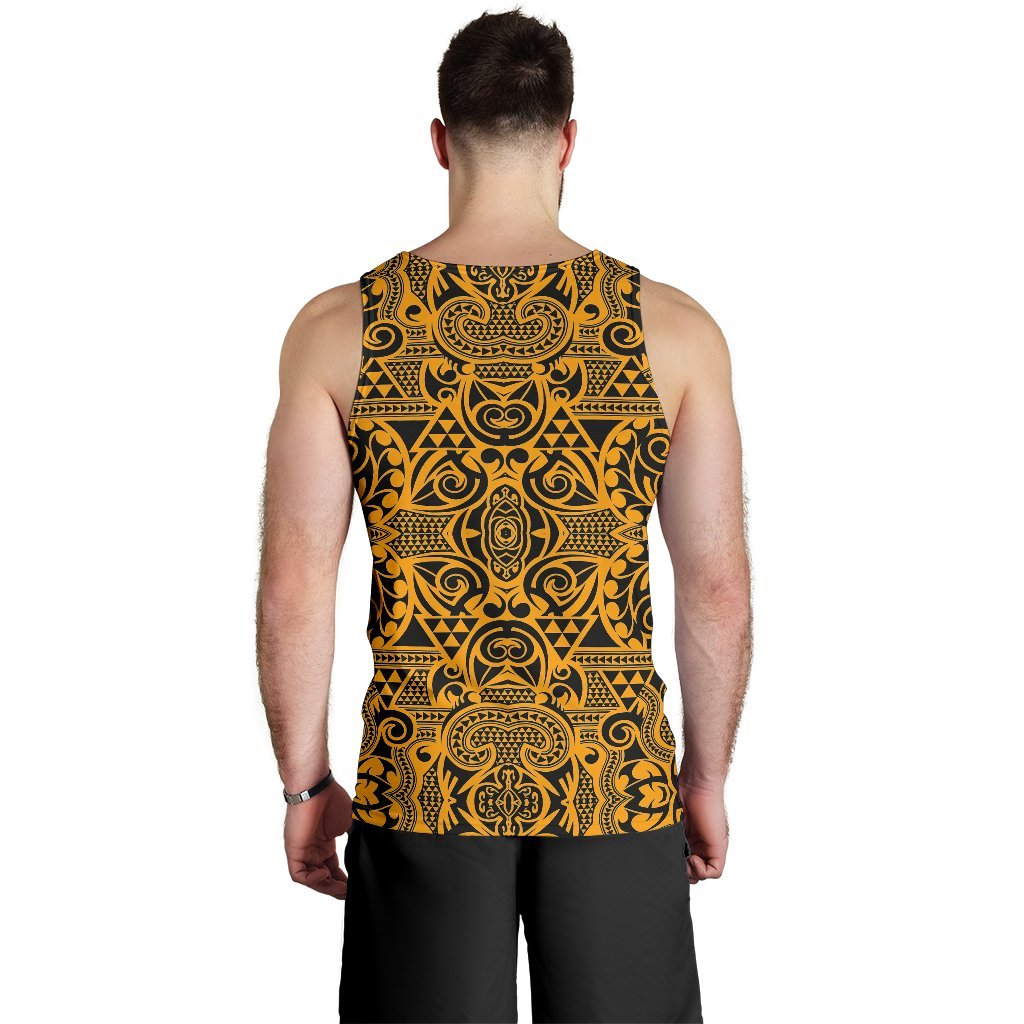 Polynesian Kakau Turtle Old Hawaii Men's Tank Top - Polynesian Pride