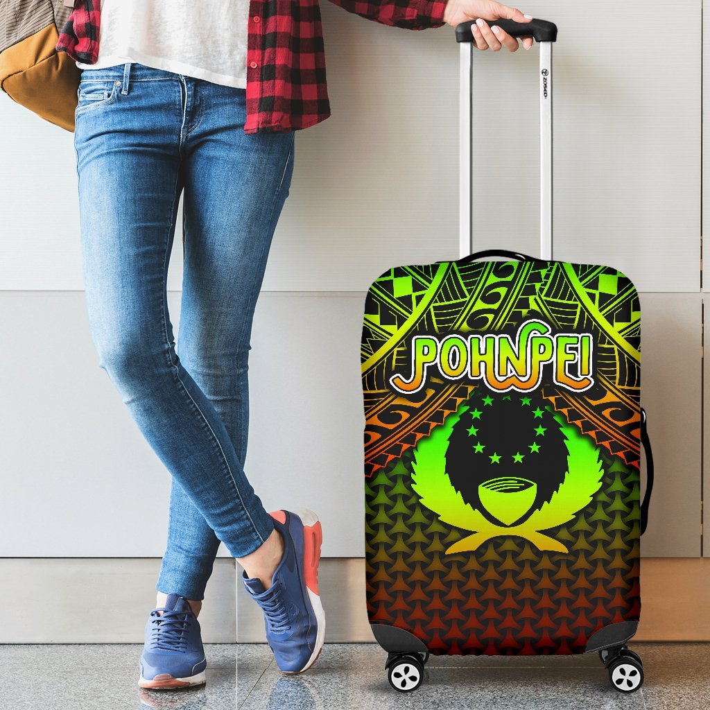 Polynesian Pohnpei Luggage Covers - Reggae Vintage Polynesian Patterns Reggae - Polynesian Pride