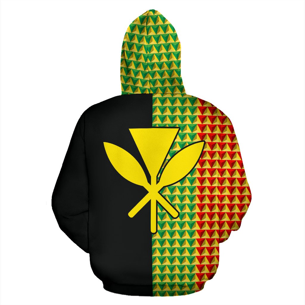 Polynesian Kakau Kanaka Maoli Hawaii Zip Hoodie The Half - Polynesian Pride
