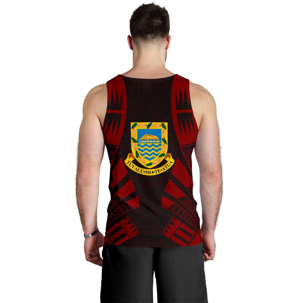 Tuvalu Men Tank Top - Polynesian Tattoo Red - Polynesian Pride