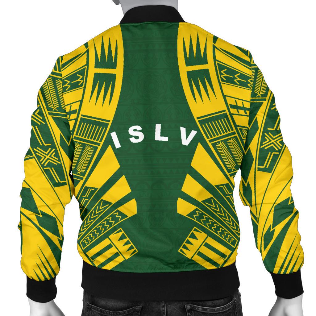Society Islands Men Bomber Jackets - Polynesian Tattoo Flag - Polynesian Pride