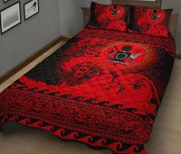 Cook Island Quilt Bed Sets Wave Red - Polynesian Pride