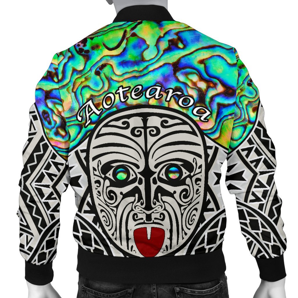Integrity Maori Ta Moko Men Bomber Jacket Kiwi and Paua - Polynesian Pride