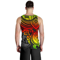 Vanuatu Polynesian Men's Tank Top - Reggae Turtle - Polynesian Pride