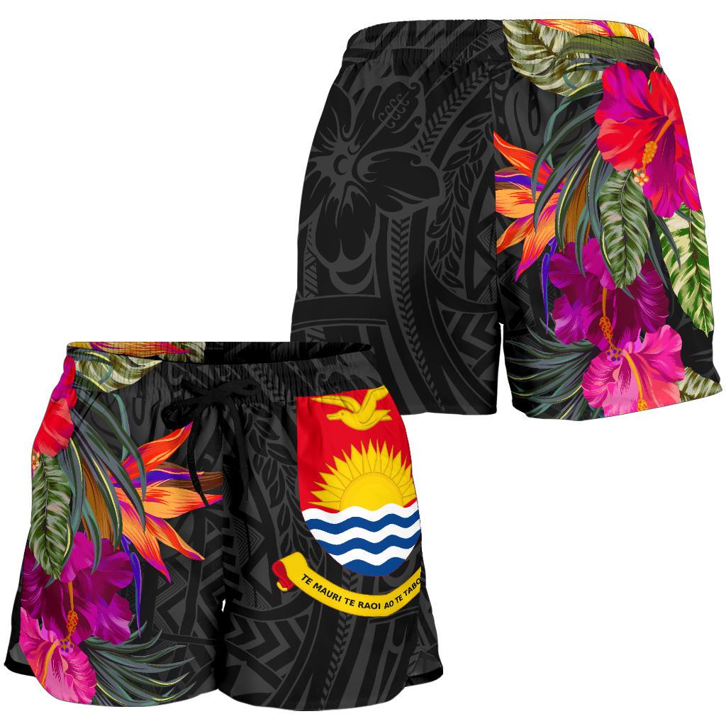 Kiribati All Over Print Women's Shorts - Polynesian Hibiscus Pattern - Polynesian Pride