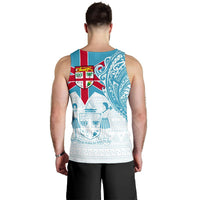 Fiji Polynesian Men's Tank Top - Fiji Flag with Coat of Arms - Polynesian Pride