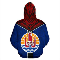 French Polynesia Hoodie French Polynesia Flag Tattoo - Polynesian Pride