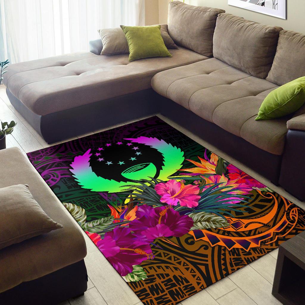 Pohnpei Area Rug - Summer Hibiscus - Polynesian Pride