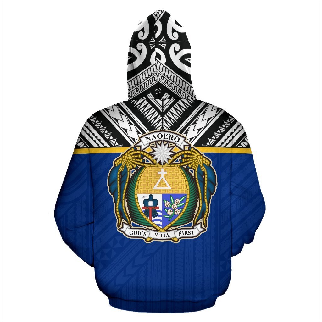 Nauru All Over Zip up Hoodie Polynesian Hoodie Style - Polynesian Pride