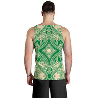 Polynesian Plumeria Mix Green Hawaii Men's Tank Top - Polynesian Pride