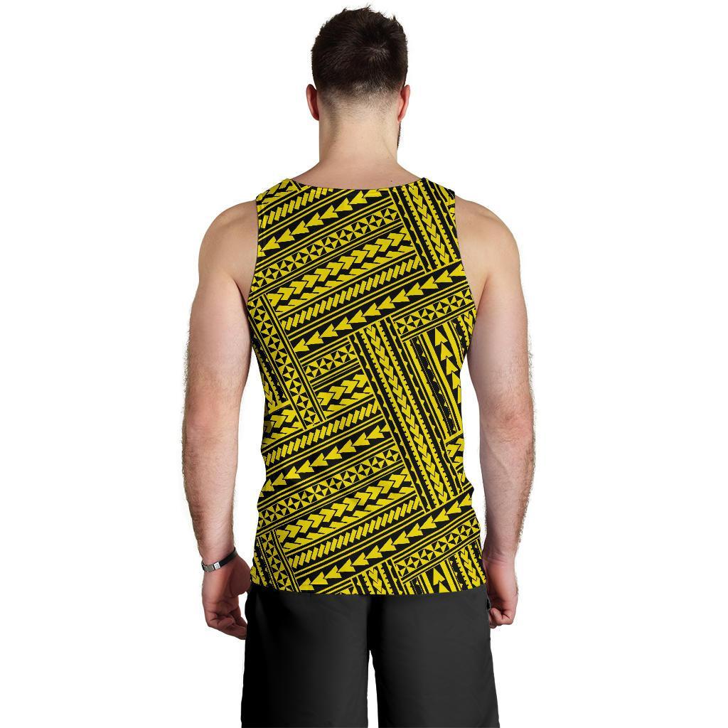 Polynesian Nation Yellow Hawaii Men's Tank Top - Polynesian Pride
