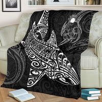 Shark Polynesian Blanket - Polynesian Tattoo Black - Polynesian Pride
