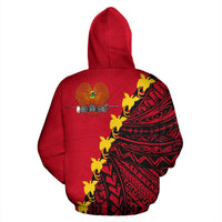 Papua New Guinea Zip up Hoodie Papua New Guinea Flag Coat of Arms - Polynesian Pride