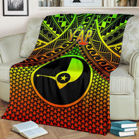 Polynesian Yap Premium Blanket - Reggae Vintage Polynesian Patterns - Polynesian Pride