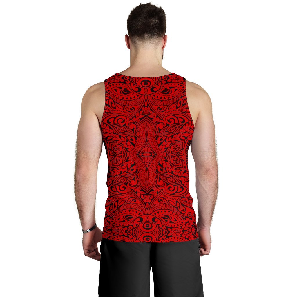 Polynesian Culture Red Hawaii Men's Tank Top - Polynesian Pride