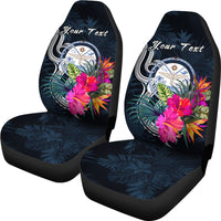 Marshall Islands Polynesian Custom Personalised Car Seat Covers - Tropical Flower - Polynesian Pride