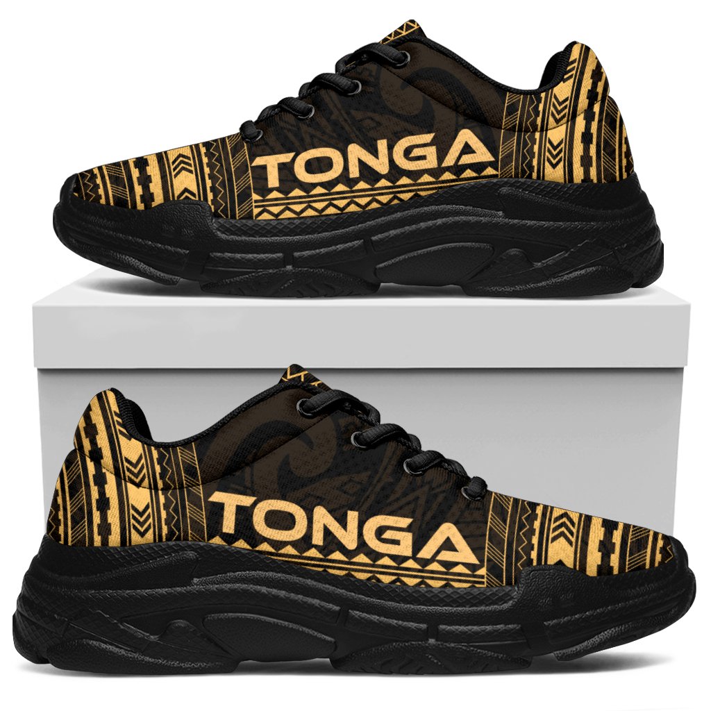 Tonga Chunky Sneakers - Polynesian Chief Gold Version - Polynesian Pride