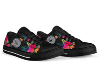 American Samoa Low Top Shoe - Hibiscus Polynesian Pattern - Polynesian Pride