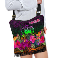 Samoa Personalised Crossbody Boho Handbag - Summer Hibiscus - Polynesian Pride