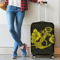 Anchor Yellow Poly Tribal Luggage Covers - Polynesian Pride