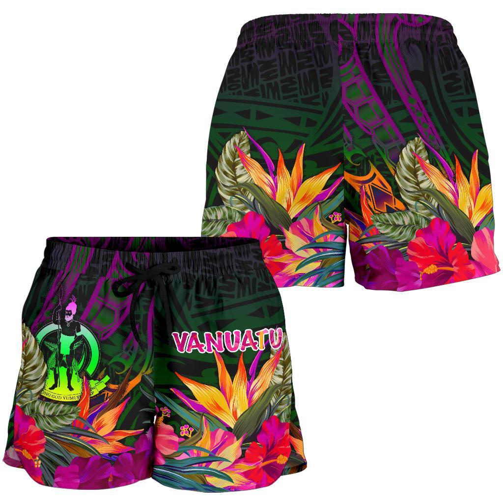 Vanuatu Women's Shorts - Summer Hibiscus - Polynesian Pride