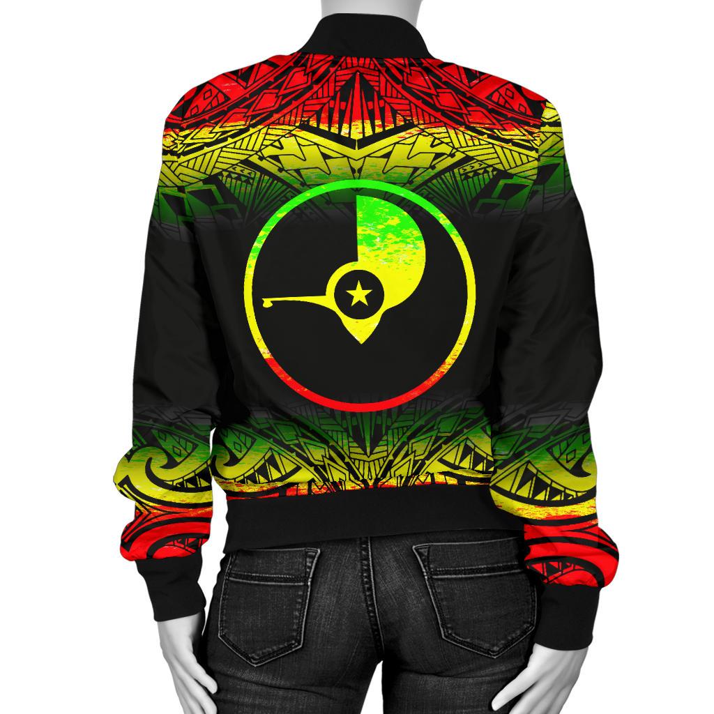 Yap Women's Bomber Jacket - Fog Reggae Style - Polynesian Pride