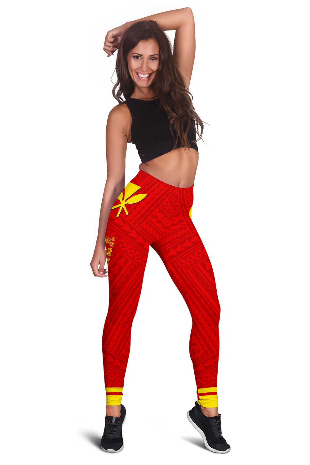 Kanaka Polynesian Mauna Kea Women's Leggings - Morale Style - Polynesian Pride