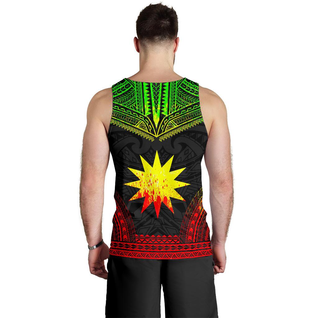 Nauru Men's Tank Top - Polynesian Chief Reggae Version - Polynesian Pride