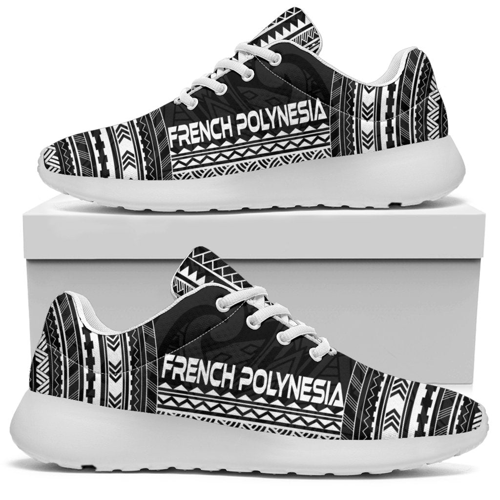 French Polynesia Sporty Sneakers - Polynesian Chief Black Version - Polynesian Pride